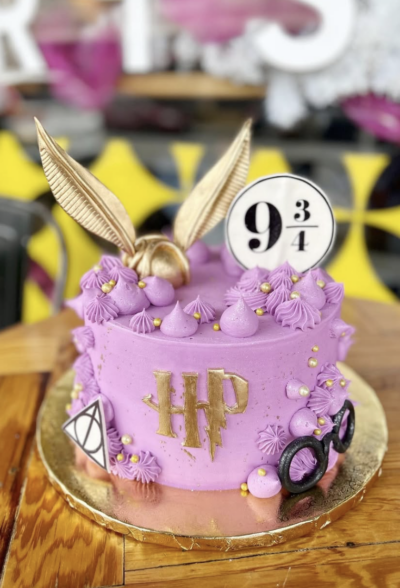 Golden Snitch Cake